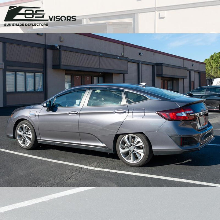 2017-Up Honda Clarity MUGEN Style Window Visors Wind Deflectors Rain Guards Tape-On EOS Visors 