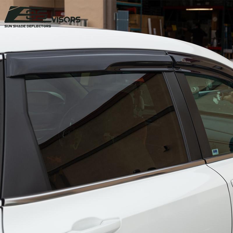 For Honda CR-V 2023-2024 Window Visor Wind Deflector Rain Guard W/ Chrome Trim E - Foto 6