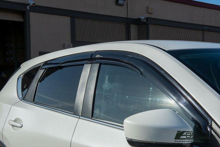 2017-Up Mazda CX-5 Window Visors Wind Deflectors Rain Guards Tape-On EOS Visors 