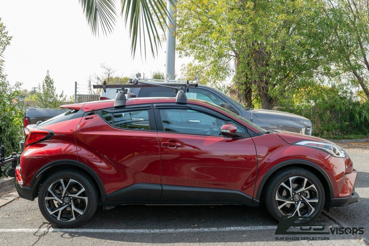 2018-19 Toyota C-HR Window Visors Wind Deflectors Rain Guards Tape-On EOS Visors 