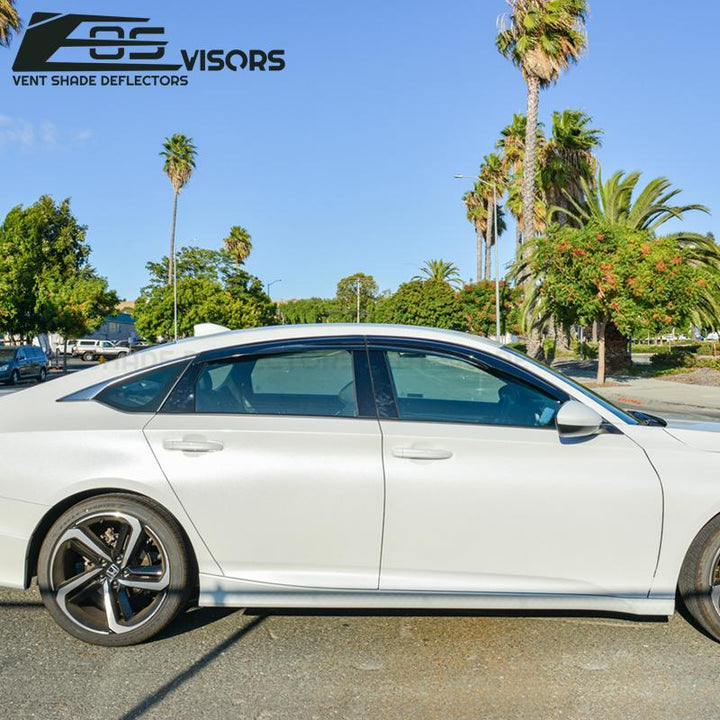 2018-Up Honda Accord Sedan Window Visors Wind Deflectors Rain Guards Tape-On EOS Visors 