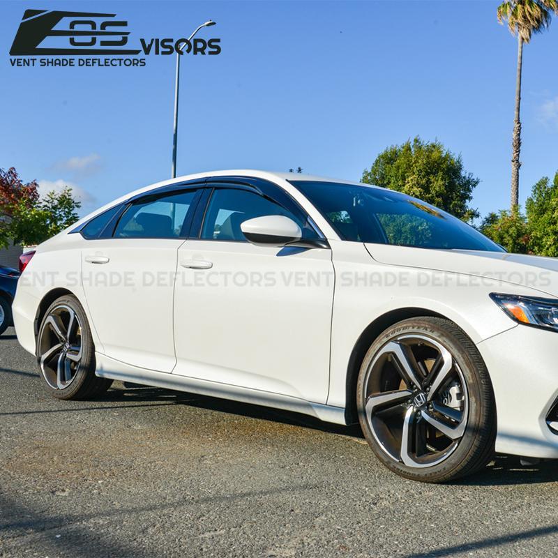 2018-Up Honda Accord Sedan Window Visors Wind Deflectors Rain Guards Tape-On EOS Visors 