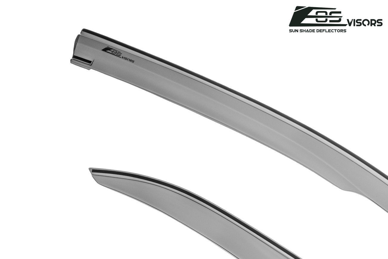 WellVisors Side Window Deflectors For Toyota Camry 2018-2024 – Smoke Tint, Polycarbonate, Slim Profile