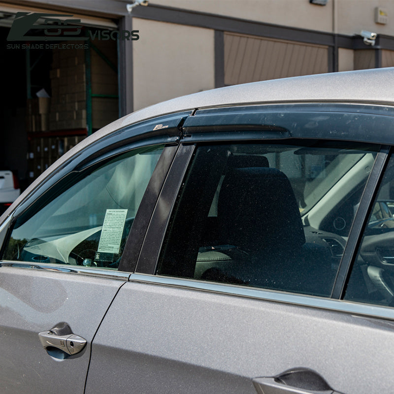 2019-Up Subaru Forester Window Visors Wind Deflectors Rain Guards Tape-On EOS Visors Light Tinted 