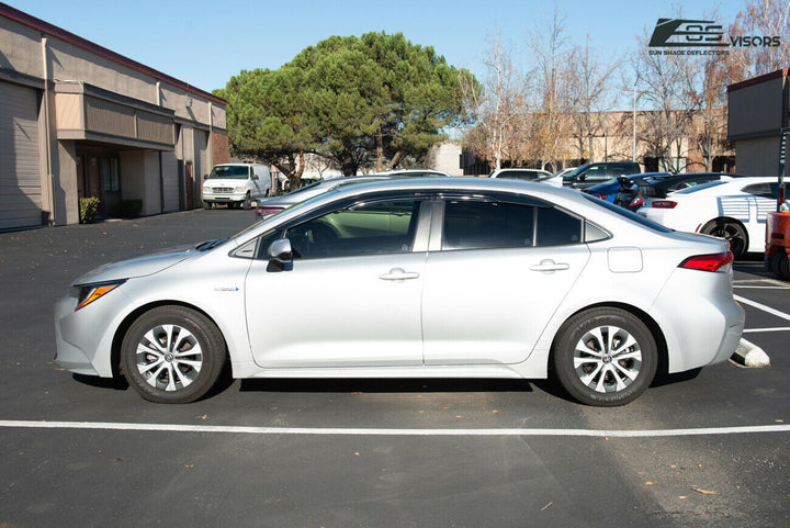 2020-Up Toyota Corolla Sedan MUGEN Style Window Visors Deflectors Tape-On EOS Visors 