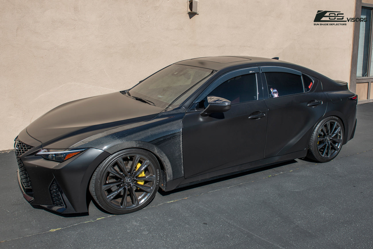 2021Up Lexus IS300 IS350 IS500 Window Visors Wind Deflectors EOS Visors