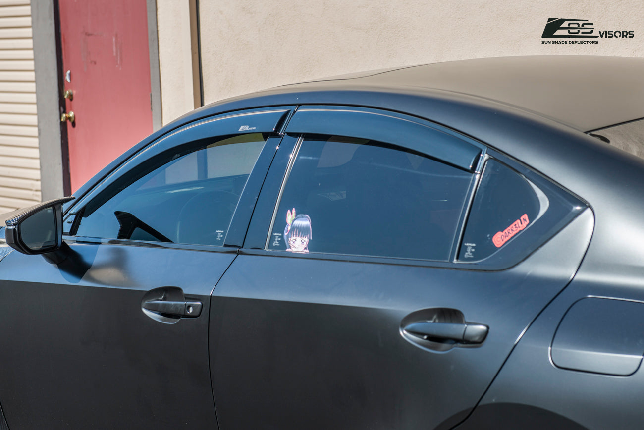 2021Up Lexus IS300 IS350 IS500 Window Visors Wind Deflectors EOS Visors