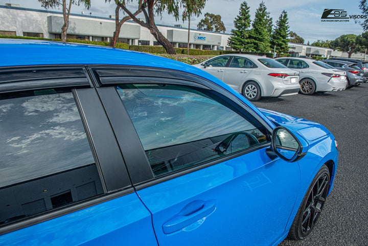 2022-Up Honda Civic Integra | JDM Clip-On Side Vent Window Visors Rain Guard Clip-On EOS Visors 