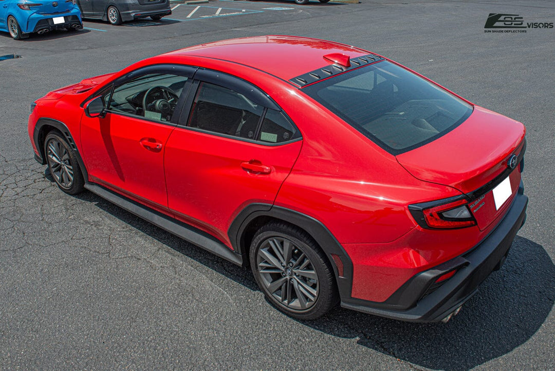 2022-Up Subaru WRX | JDM Clip-On Style Side Vent Window Visors Rain Guard Clip-On EOS Visors 